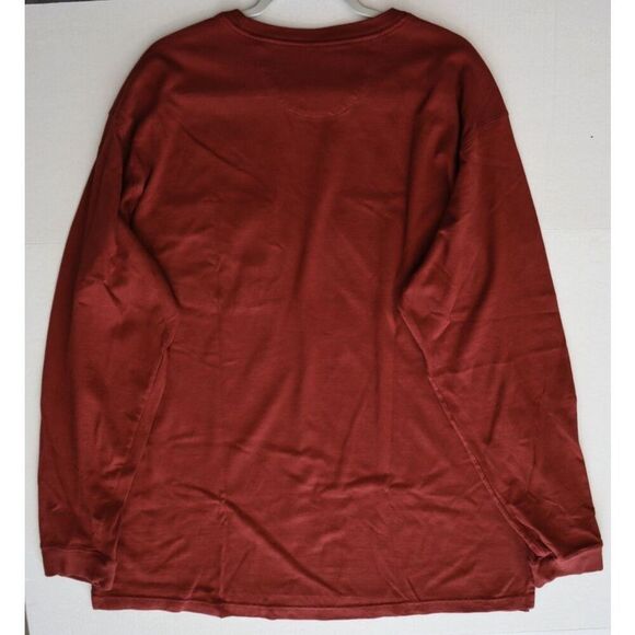 Duluth Men's Sz XL Burgundy Relaxed Fit Longtail L/S Crew Neck T-Shirt w/Pocket - Picture 6 of 10